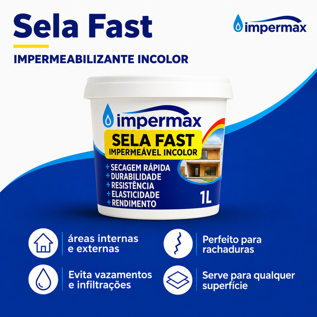 Sela Fast Impermax 1L - impermeabilizante incolor