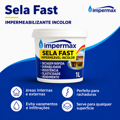 Sela Fast Impermax 1L - impermeabilizante incolor